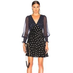 Rixo Lia Star Print Mini Dress Size S